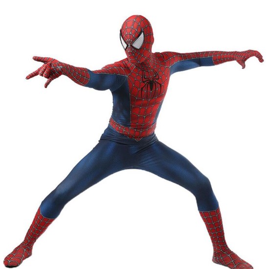 Spider-Man Tony Halloween Cosplay Costume Zentai Jumpsuit