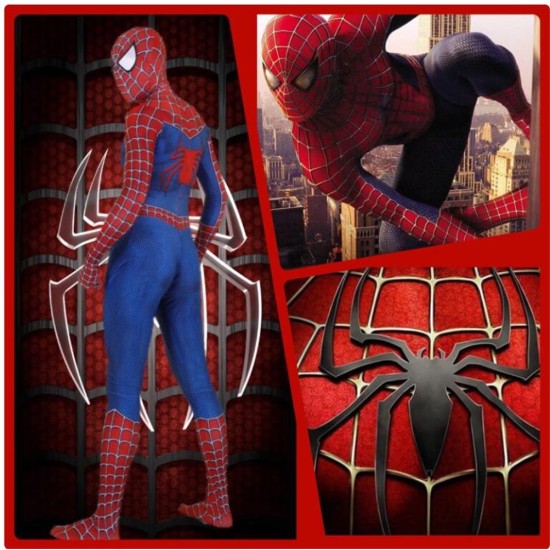 Spider-Man Tony Halloween Cosplay Costume Zentai Jumpsuit