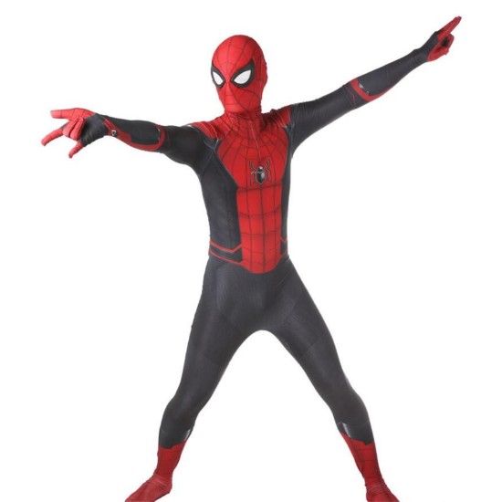 Spider-man Black and Red Suits Far From Home Spider Bodysuit